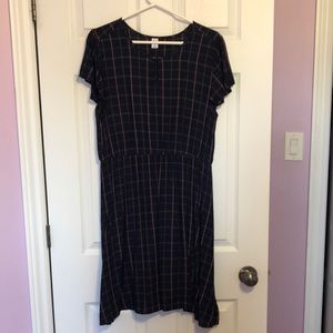 Old Navy blue/pink plaid dress